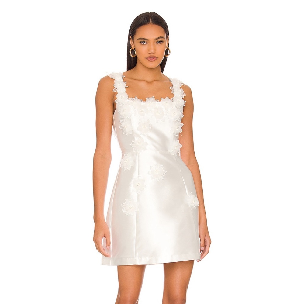 Elliatt White Floral Wedding Dress